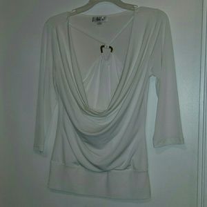 Ally B Winter white blouse